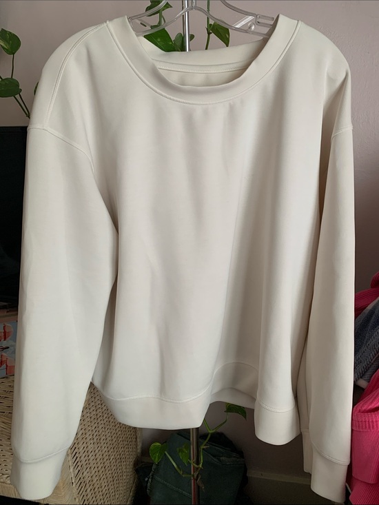 a new day Tops - a new day Cream Oversized Crewneck Sweatshirt